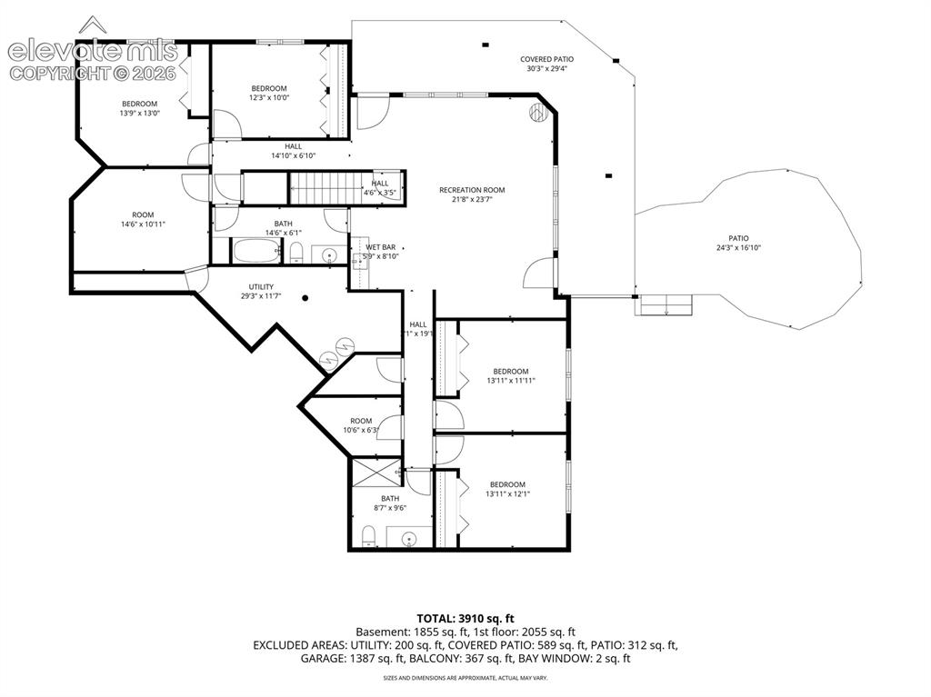 Image 49 of 50: Lower Level Floor Plan