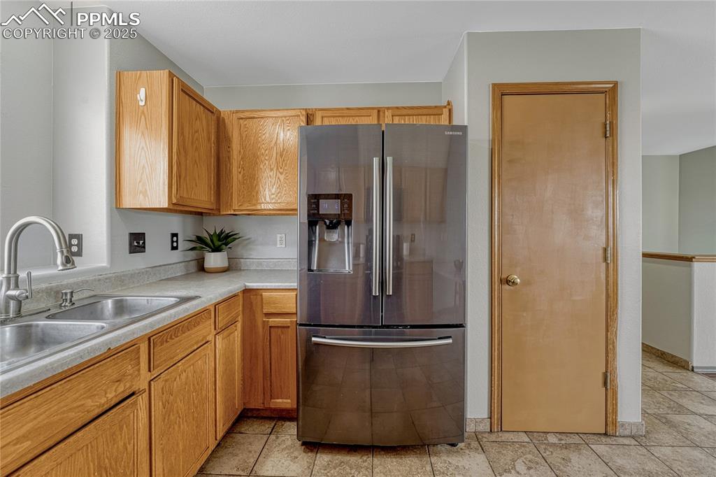 Image 22 of 47: French door fridge is included.  Pantry!