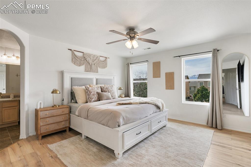 Image 8 of 17: Large Primary Bedroom With Pikes
Peak Views