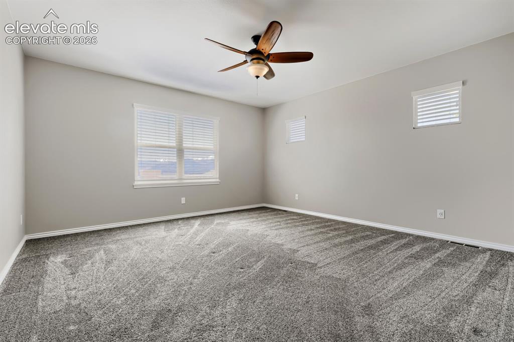 Image 21 of 50: Primary bedroom with lux bath and huge closet.