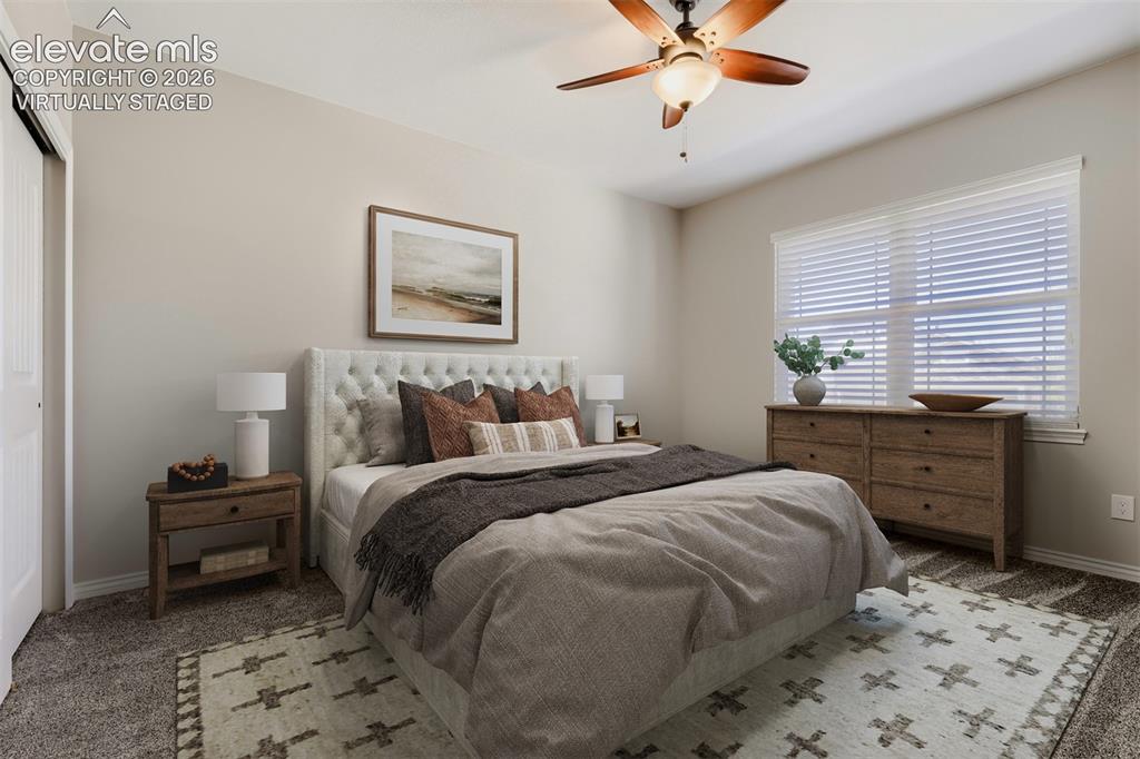 Image 27 of 50: Virtually staged secondary bedroom
