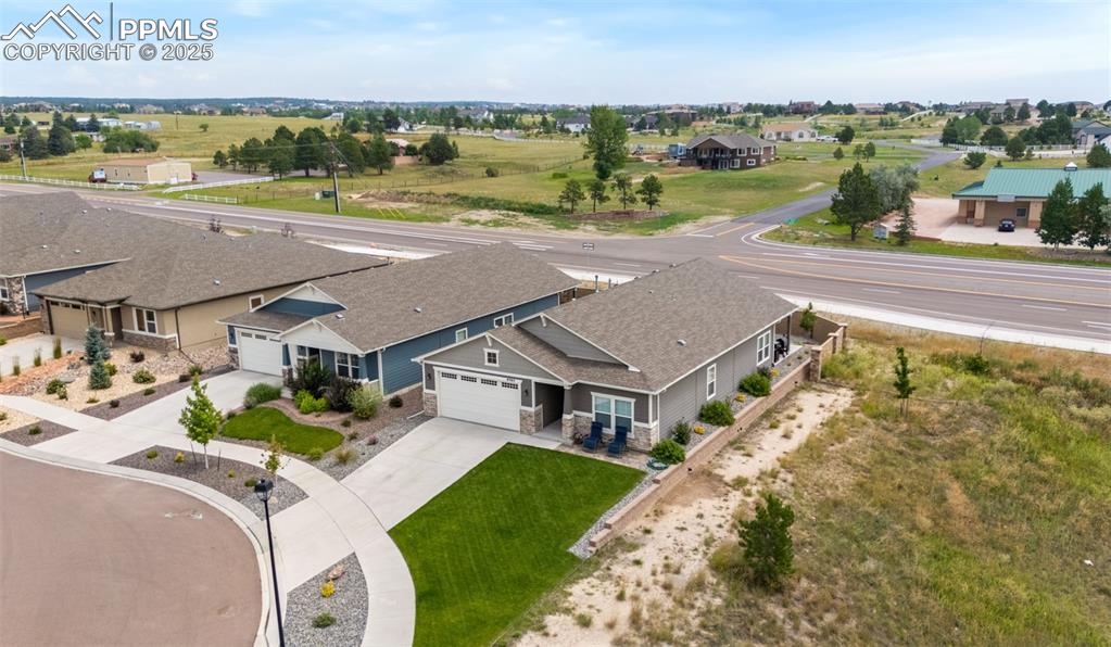 Image 5 of 34: Aerial corner lot view