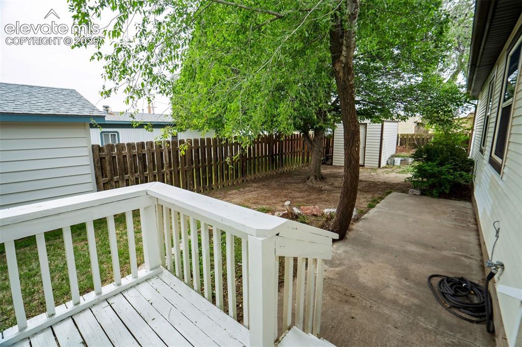 Image 41 of 50: Shaded backyard setting.