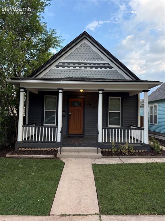 Caption: Front of Structure