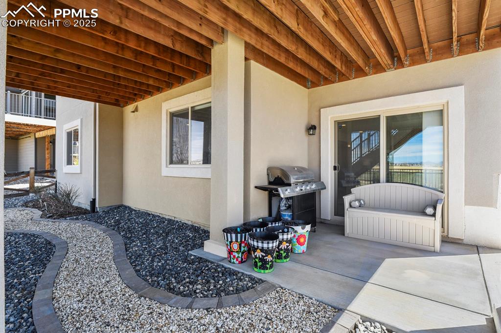 Image 48 of 50: View of patio / terrace with grilling area