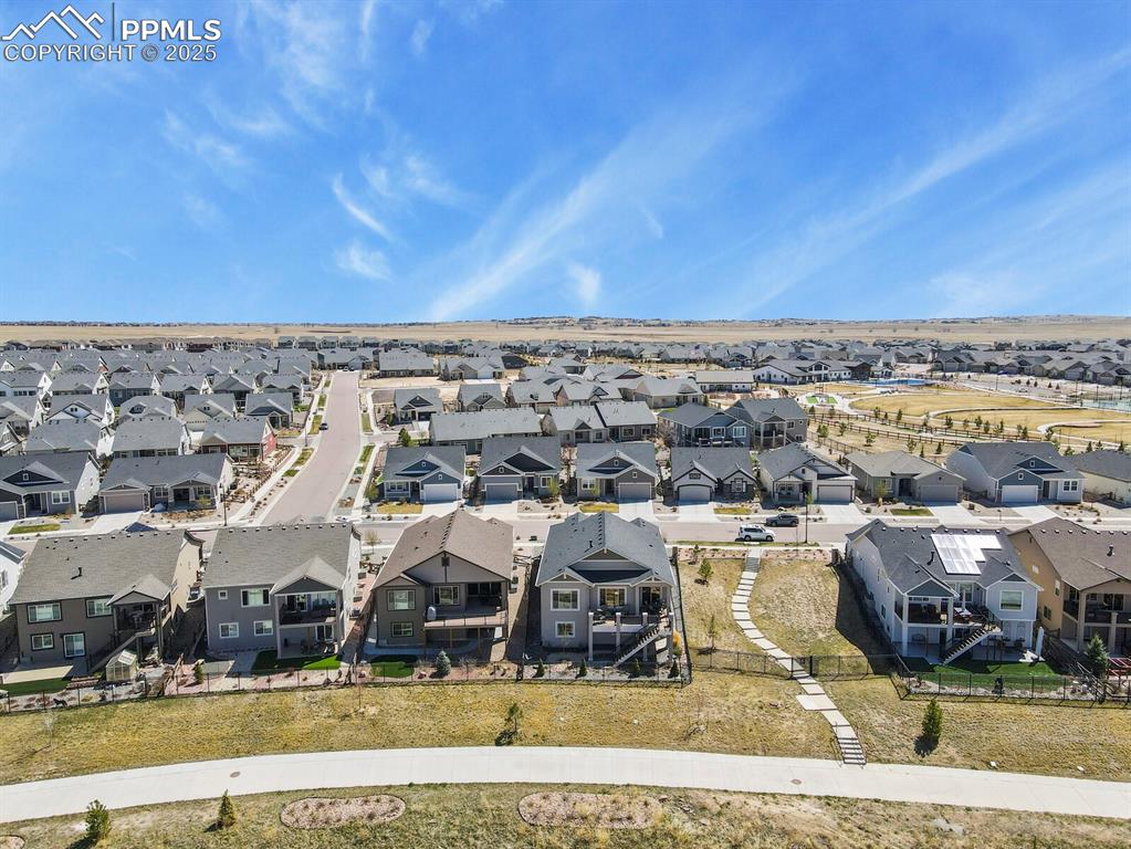 Image 49 of 50: Aerial perspective of suburban area