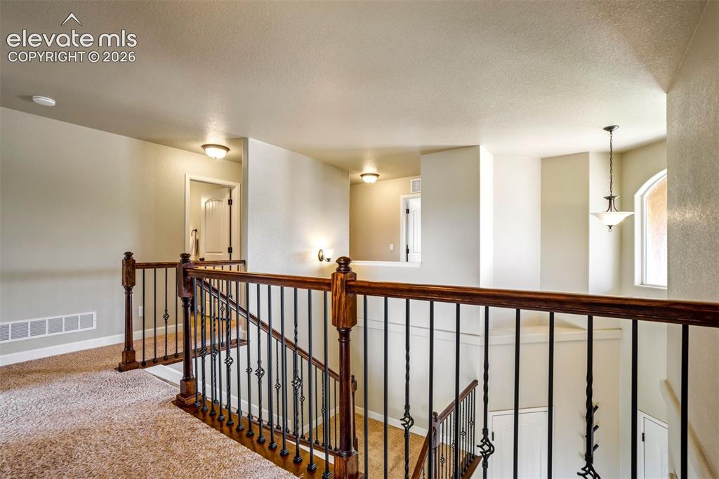 Image 17 of 47: Upstairs is open with 4 bedrooms on the same level. 