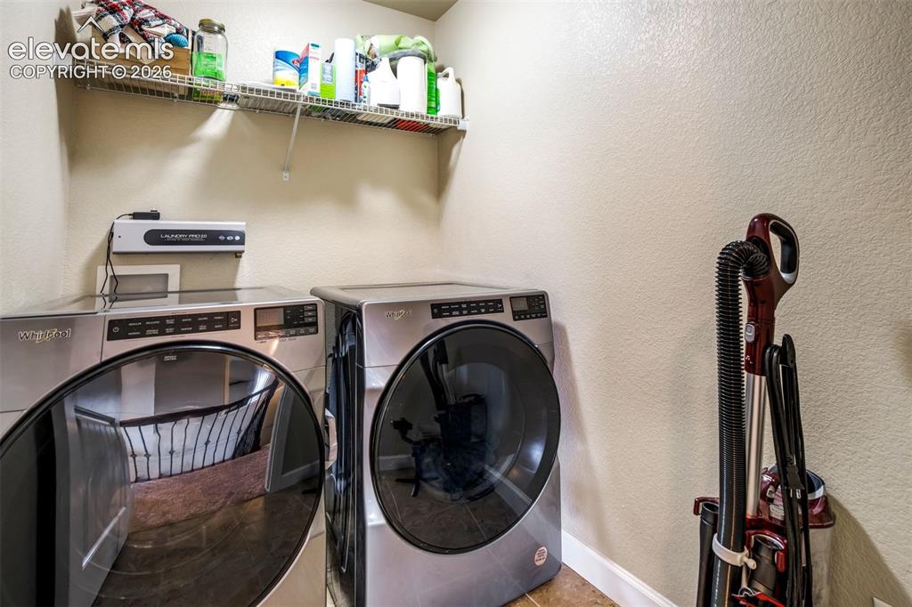 Image 32 of 47: Laundry is also conveniently located upstairs. Washer & dryer included. 