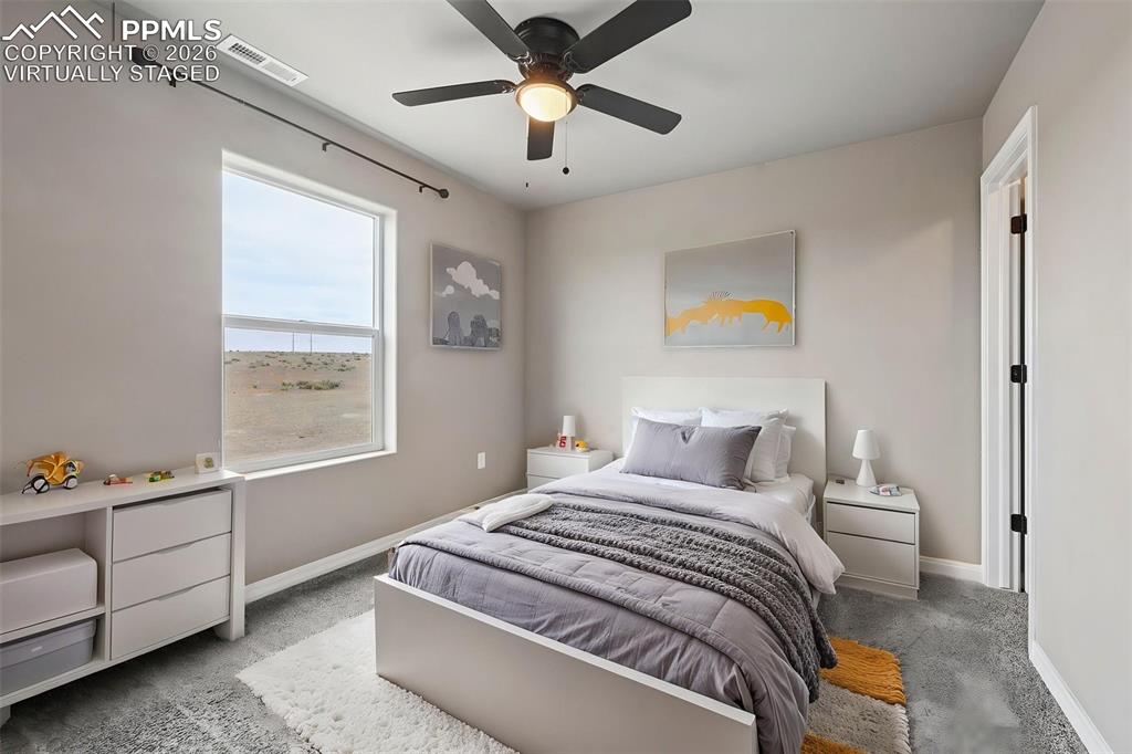 Image 27 of 36: Virtually staged bedroom