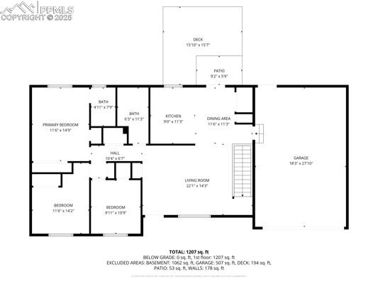 Image 26 of 26: View of floor plan / room layout