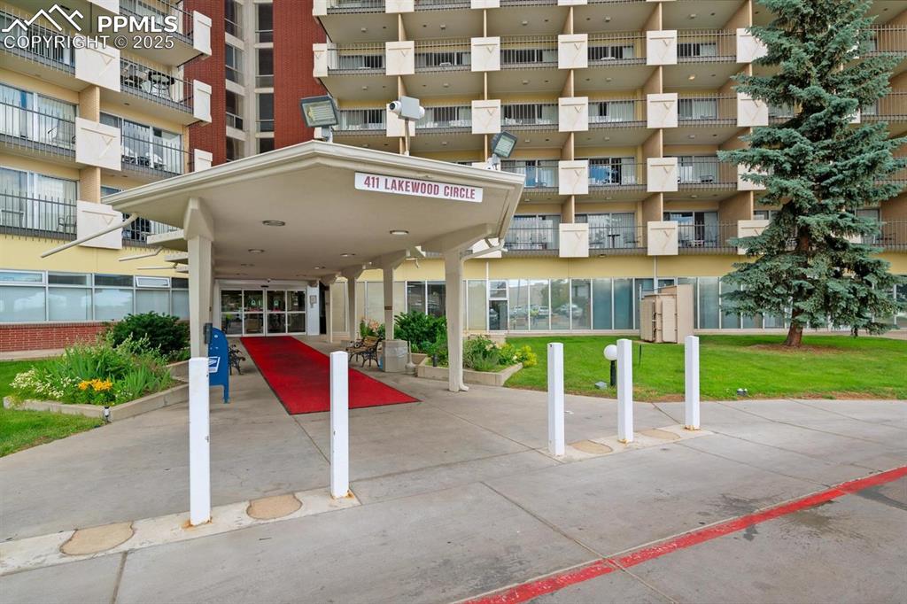 Caption: Front of Structure