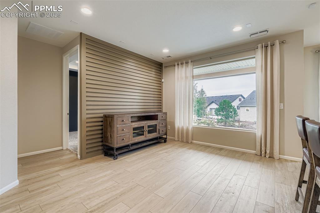 Image 9 of 28: Unfurnished office with light wood-style flooring and recessed lighting