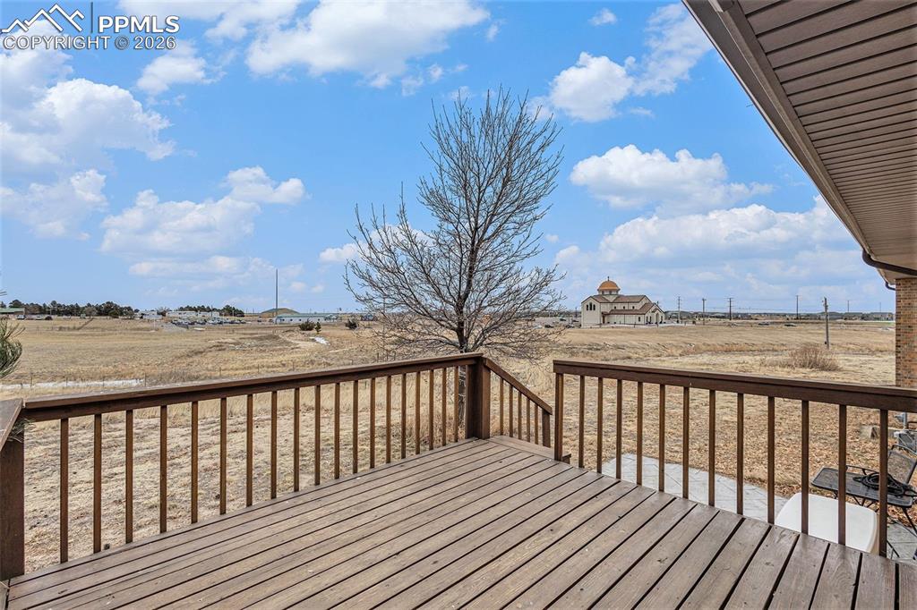 Image 25 of 34: View of wooden deck