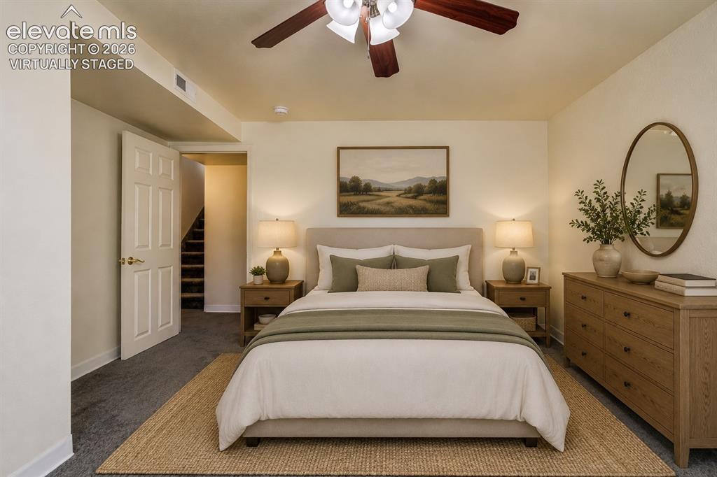 Image 39 of 50: Virtually staged 4th bedroom