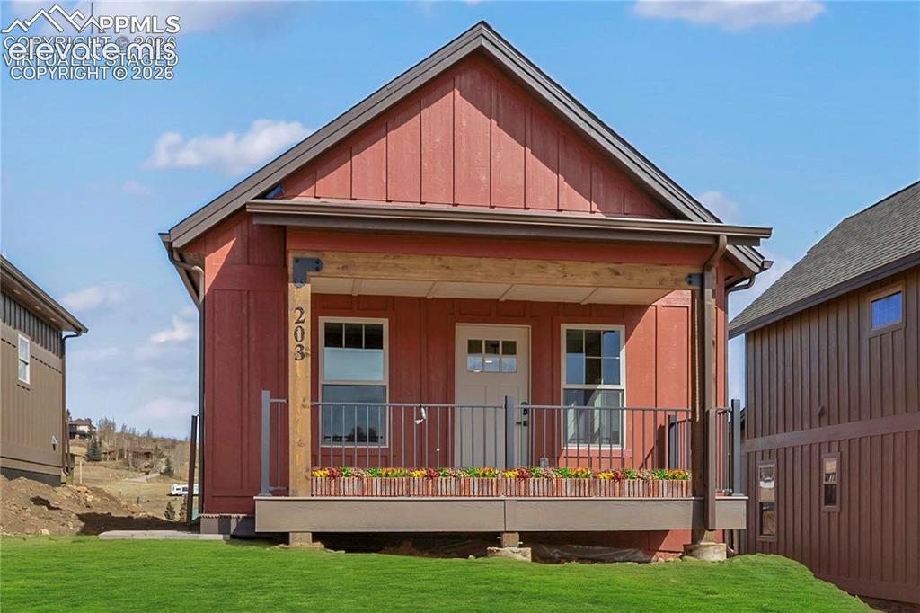 Caption: Front of Structure
