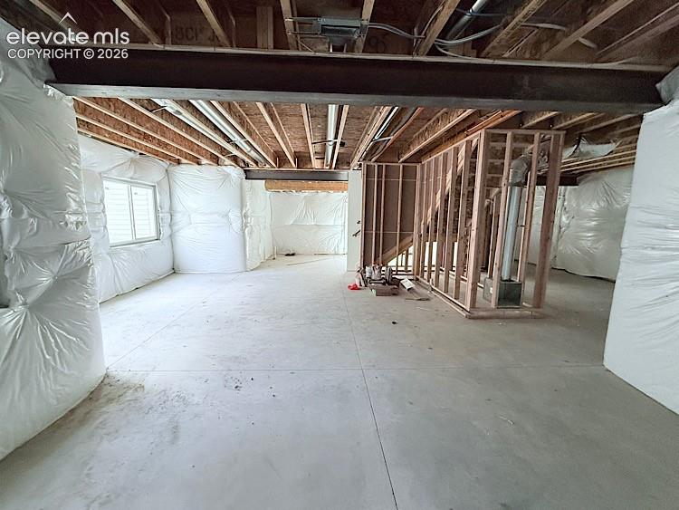 Image 36 of 46: Full Unfinished Basement