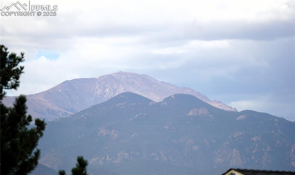 Image 4 of 38: Pikes Peak Views from upper level living room window