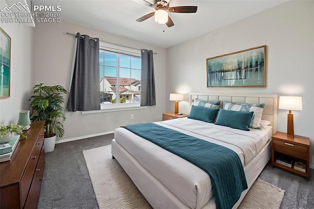 Image 26 of 49: Virtually staged bedroom