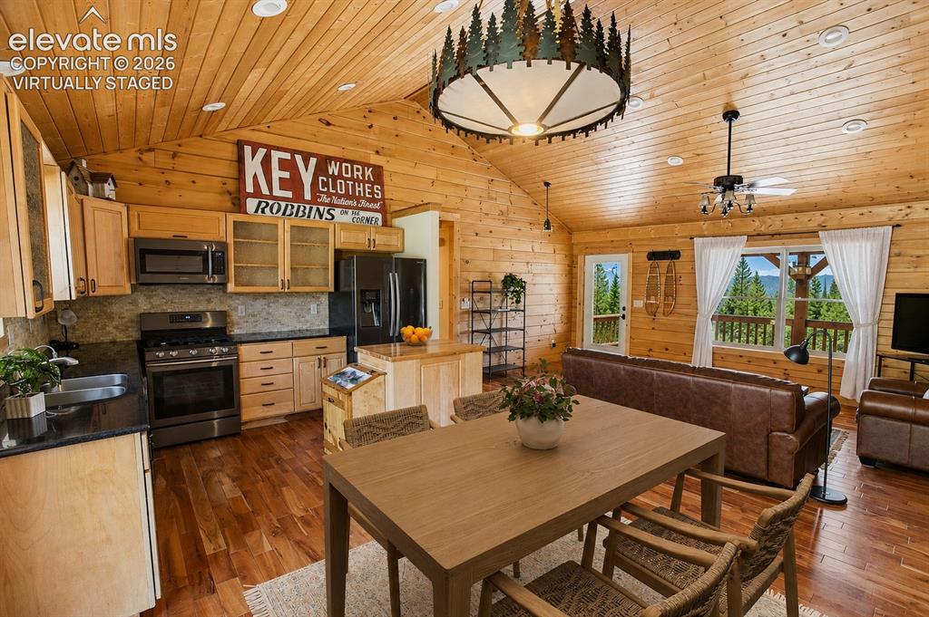 Image 5 of 24: Living-Kitchen-Dining - Virtually Staged