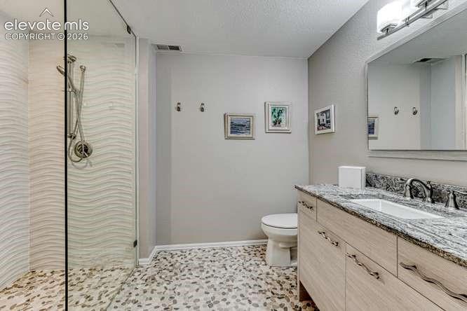 Image 33 of 49: Newly updated 3/4 bathroom in basement