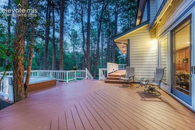 Image 40 of 49: extended deck that reaches the dining room