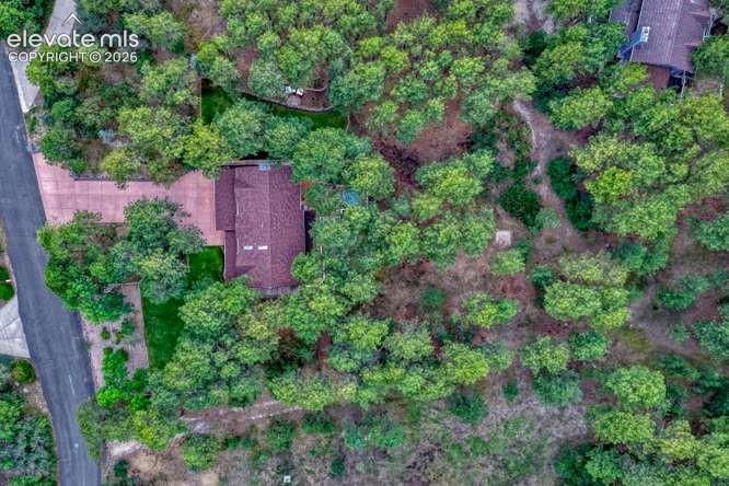 Image 46 of 49: Aerial view of property 
