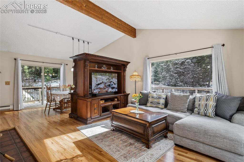 Image 4 of 50: Main level living room.