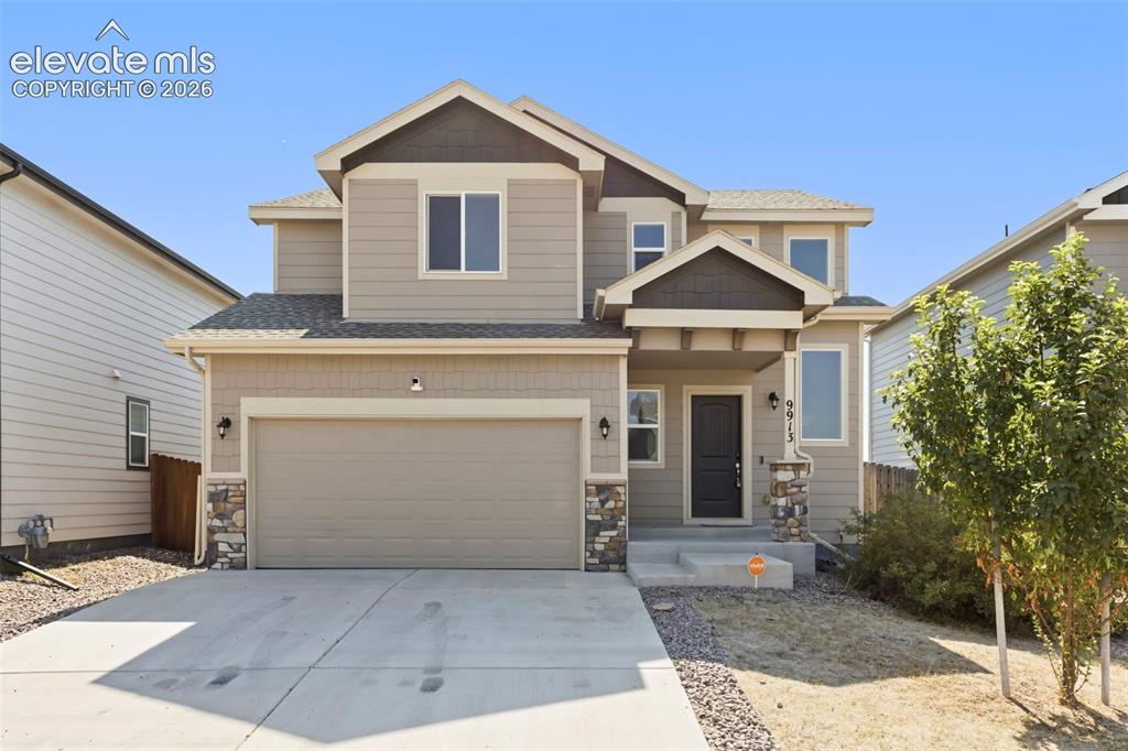 Caption: Front of home
