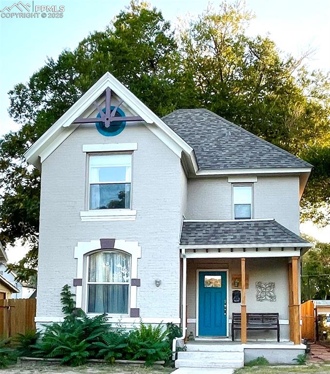 Caption: Front of Structure