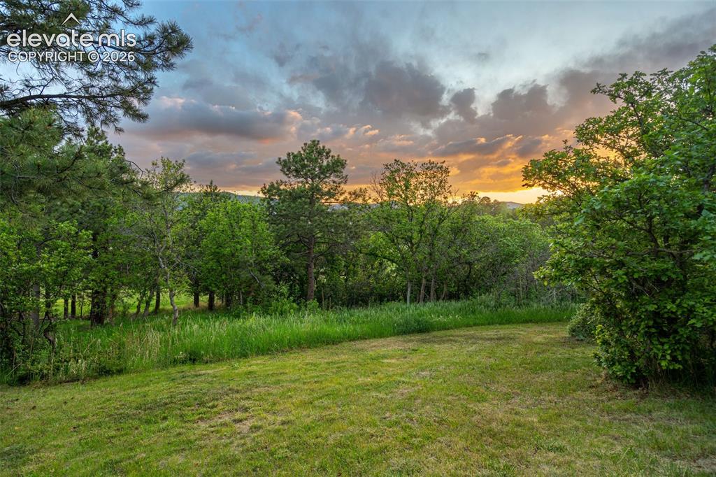 Image 6 of 49: Enjoy peaceful evenings overlooking your private backyard sanctuary.