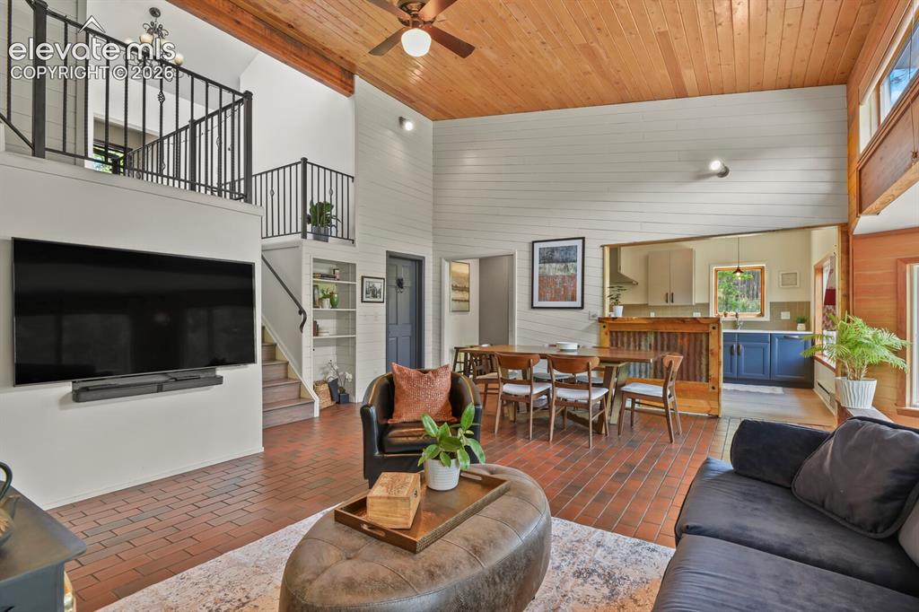Image 9 of 49: The heart of the home welcomes family and friends.