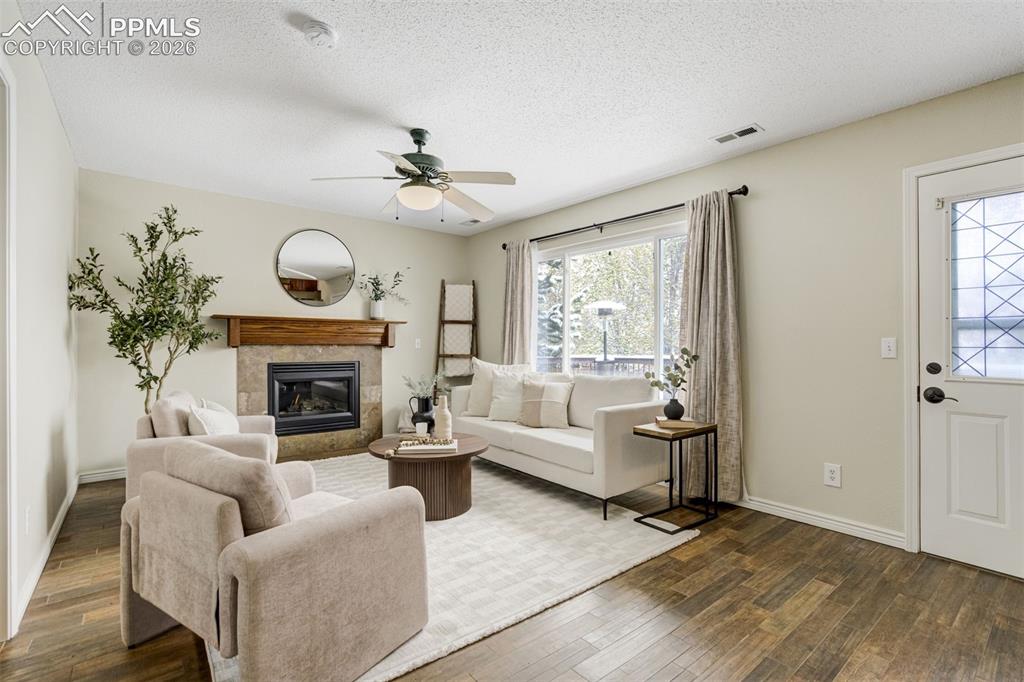 Image 15 of 46: Heated floors in the lower-level family room because Colorado winters are c