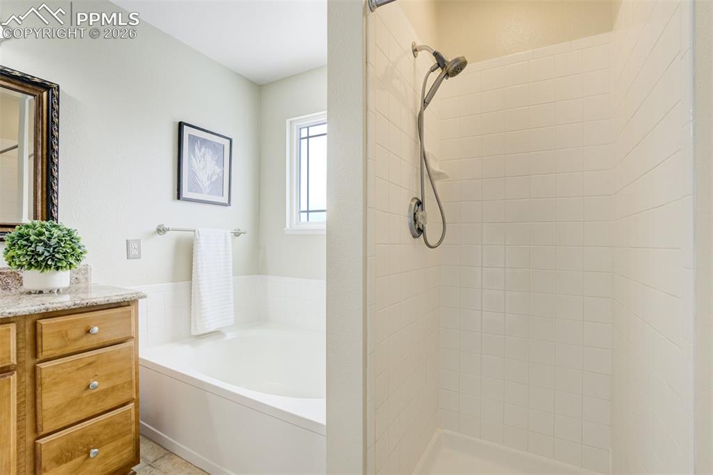 Image 27 of 46: Both tub people & shower people are welcome here. 