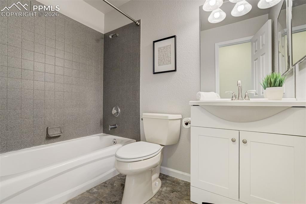 Image 28 of 46: Redesigned secondary bathroom complements of Mircle Meathod. 