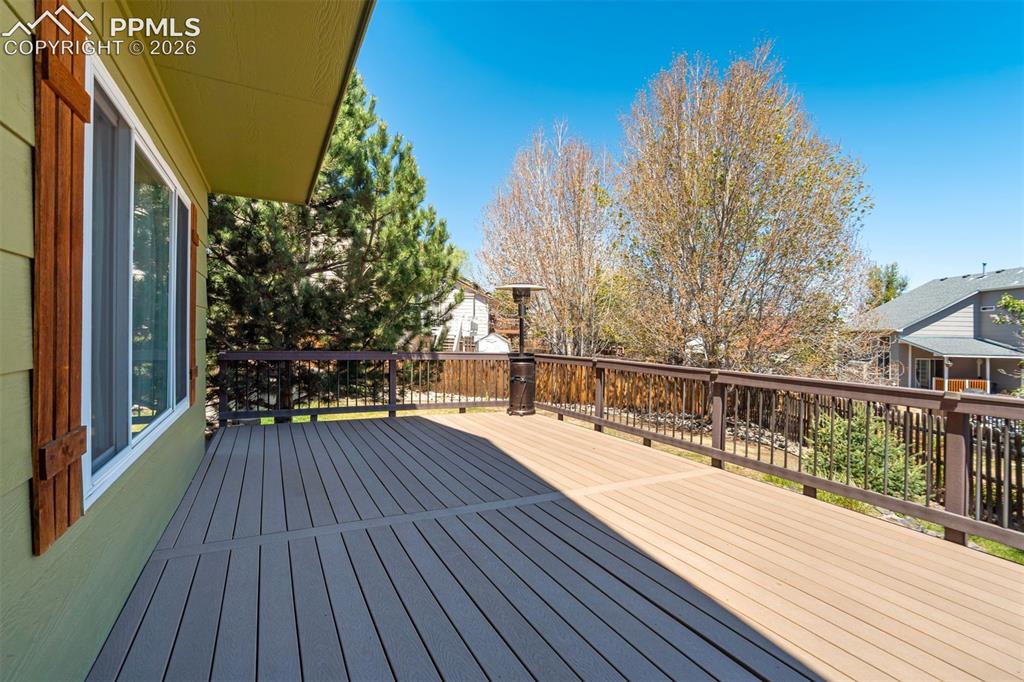 Image 37 of 46: This composite deck is basically a red carpet for BBQ season.