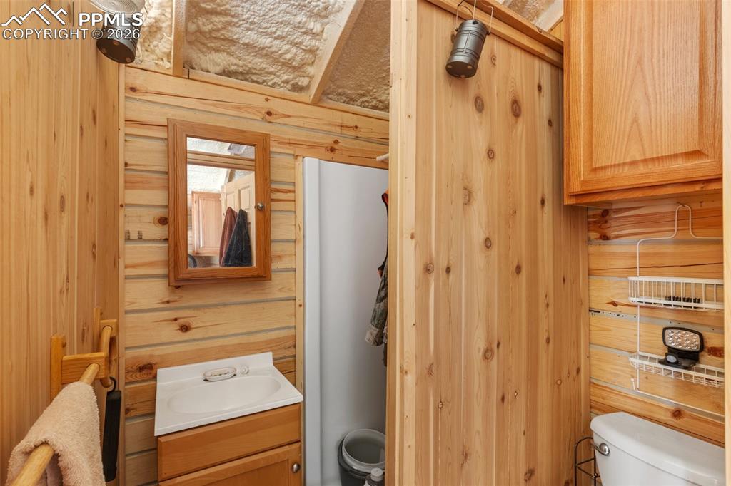 Image 18 of 50: Main cabin bathroom.