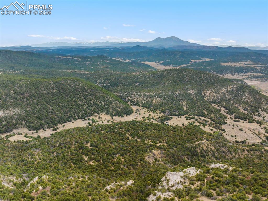 Image 4 of 50: View of Spanish Peaks from a top TV Hill.