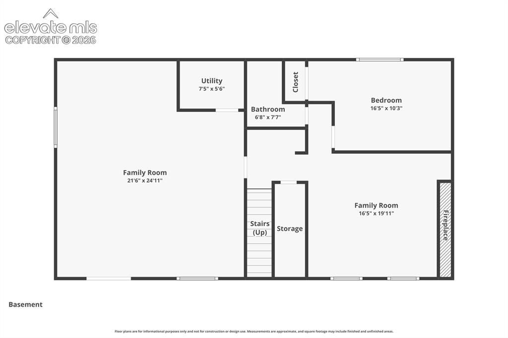 Image 13 of 46: Basement living