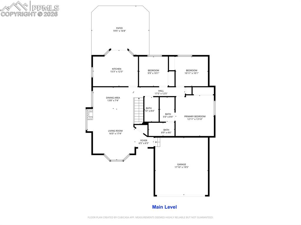 Image 34 of 36: Main level floor plan