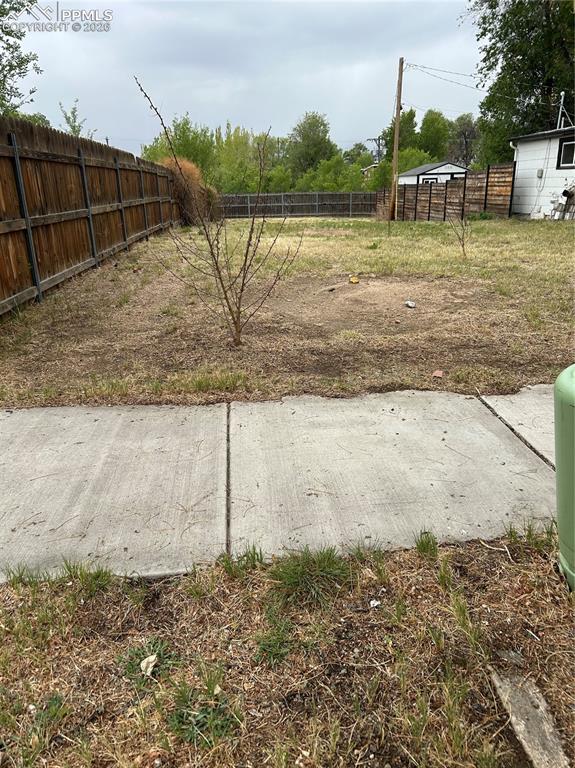 Caption: view from the front of the lot to the back