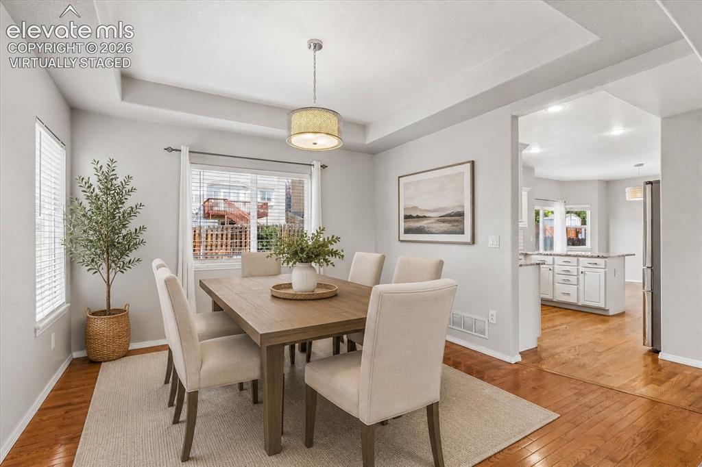 Image 9 of 46: Formal dining room virtually staged for inspiration