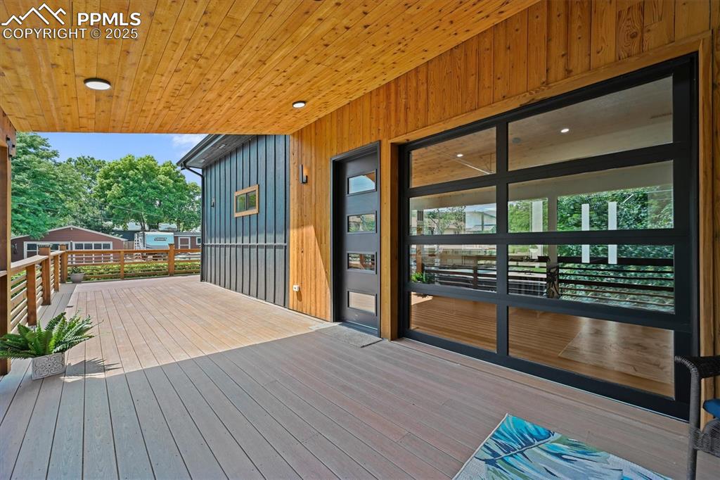 Image 44 of 47: View of wooden deck