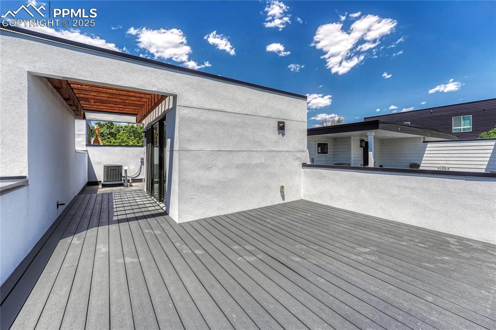 Image 37 of 49: View of wooden deck