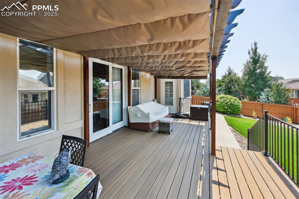 Image 39 of 45: Wooden deck