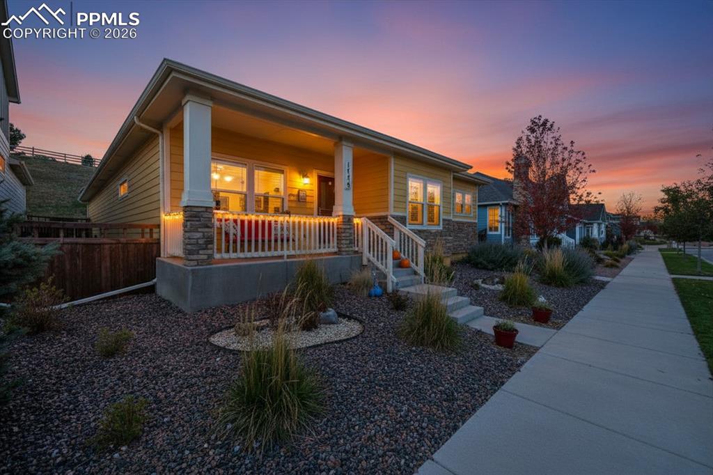 Caption: Front of Structure