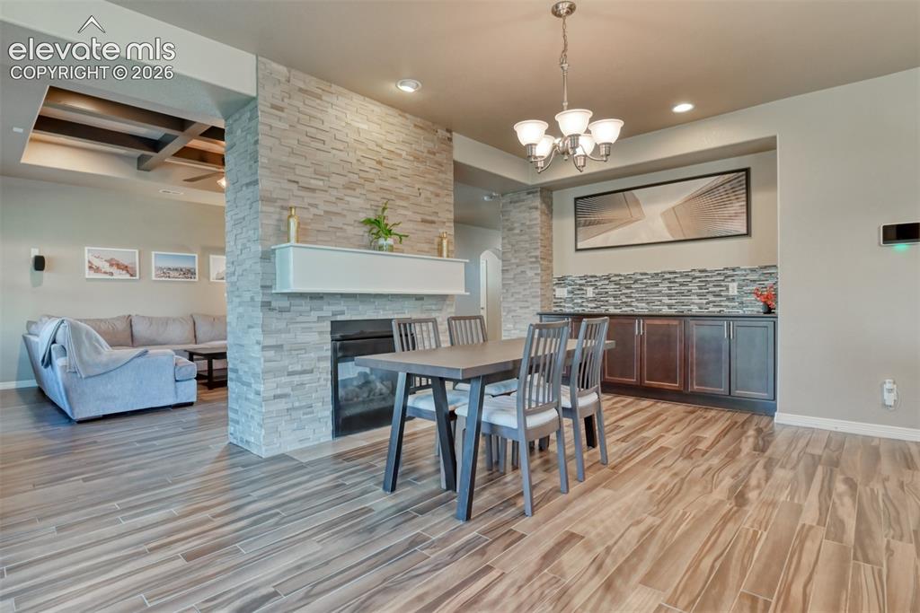 Image 13 of 45: dinning room and living room