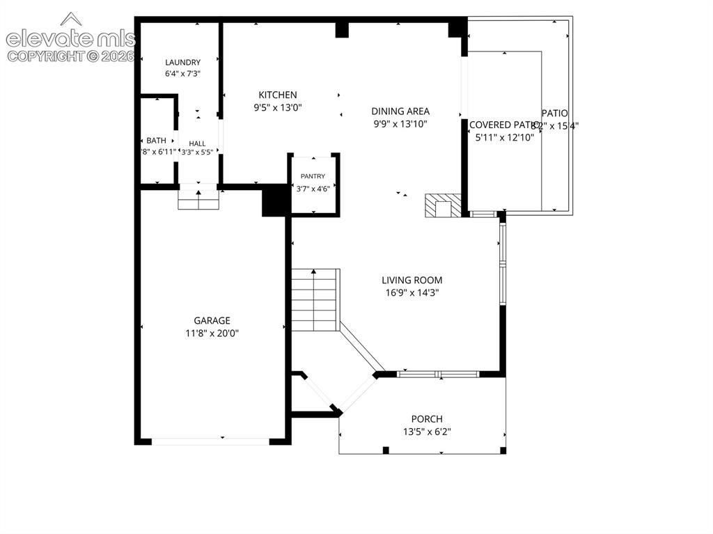 Image 28 of 30: Main level floor plan
