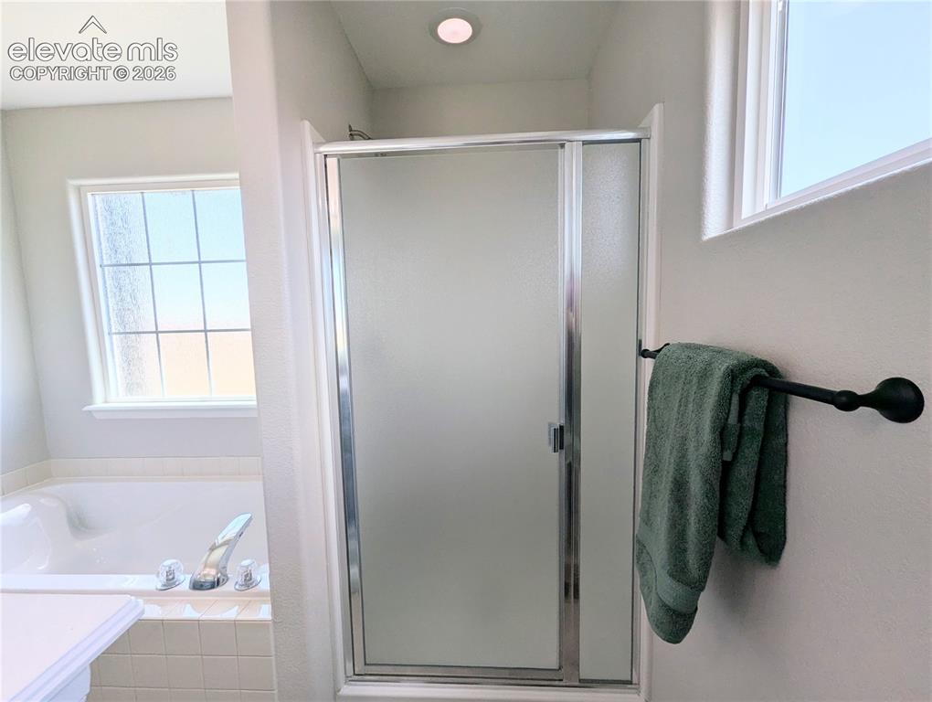 Image 32 of 49: Walk-in closet featuring wire shelving, white walls, and gray carpet floori