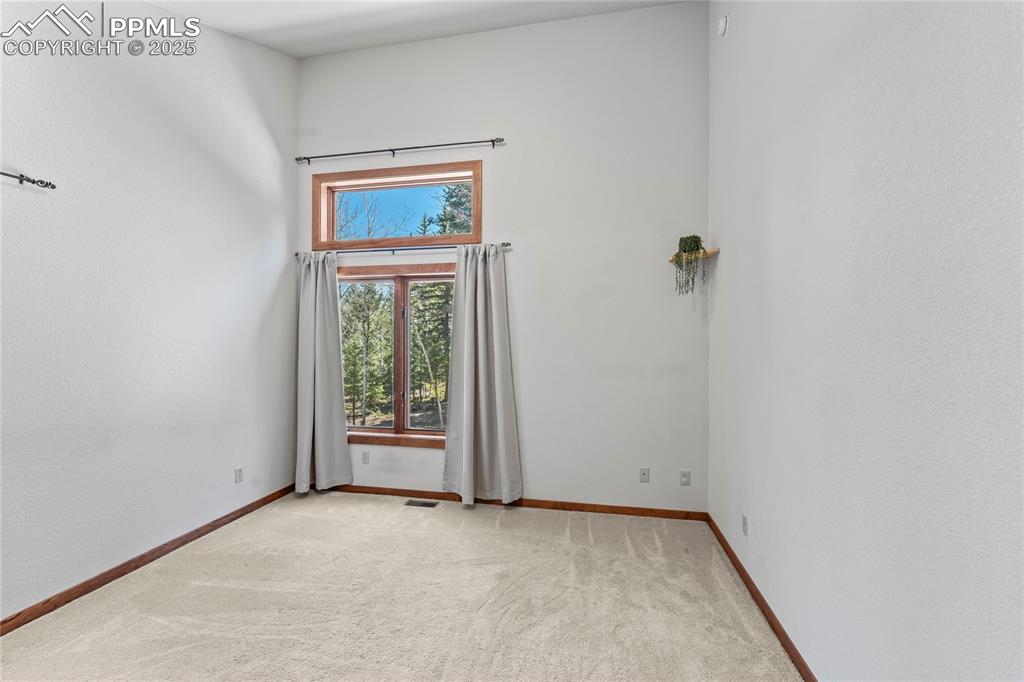 Image 17 of 49: Unfurnished room with healthy amount of natural light and carpet floors