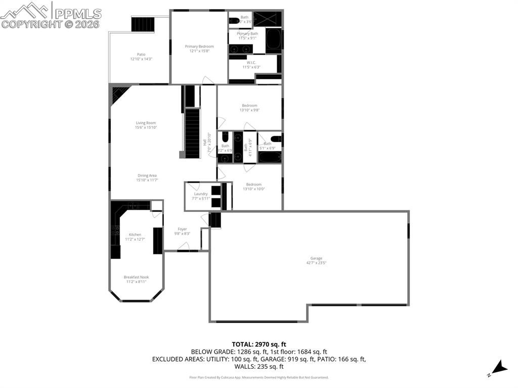 Image 47 of 50: View of floor plan / room layout